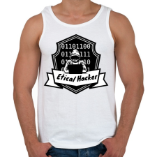 PRINTFASHION etikus hecker - Férfi atléta - Fehér atléta, trikó