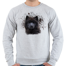 PRINTFASHION eurázsiai kutya - Férfi pulóver - Sport szürke férfi pulóver, kardigán