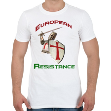 PRINTFASHION European Resistance - Férfi póló - Fehér férfi póló
