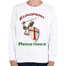 PRINTFASHION European Resistance - Gyerek pulóver - Fehér