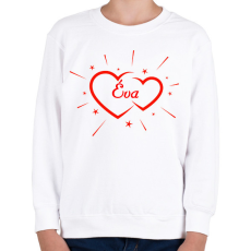PRINTFASHION Éva - Gyerek pulóver - Fehér