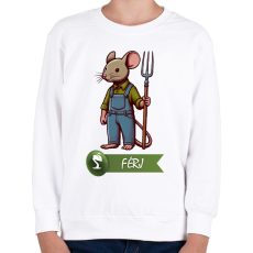 PRINTFASHION Everdell férj - Gyerek pulóver - Fehér