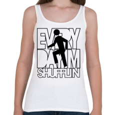 PRINTFASHION everyday-im-shufflin-black - Női atléta - Fehér
