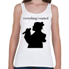PRINTFASHION Everything i wanted - Női atléta - Fehér női trikó