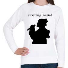 PRINTFASHION Everything i wanted - Női pulóver - Fehér női pulóver, kardigán