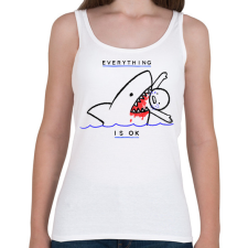 PRINTFASHION Everything is OK - Női atléta - Fehér női trikó