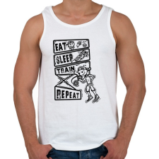 PRINTFASHION Evés, alvás, edzés - Férfi atléta - Fehér atléta, trikó