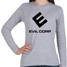 PRINTFASHION Evil Corp Black - Női hosszú ujjú póló - Sport szürke női póló