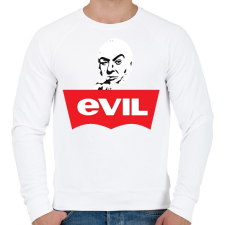 PRINTFASHION Evil - Férfi pulóver - Fehér férfi pulóver, kardigán