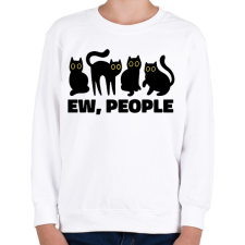 PRINTFASHION Ew People - Gyerek pulóver - Fehér gyerek pulóver, kardigán