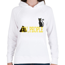 PRINTFASHION Ew people - Női kapucnis pulóver - Fehér
