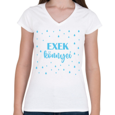 PRINTFASHION Exek könnyei - Bögre - Női V-nyakú póló - Fehér női póló