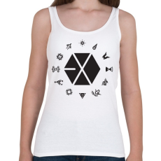 PRINTFASHION EXO logo - Női atléta - Fehér