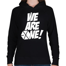 PRINTFASHION Exo: We are one! - Női kapucnis pulóver - Fekete női pulóver, kardigán
