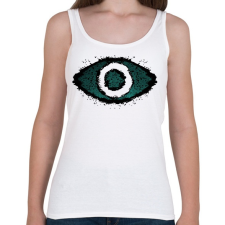 PRINTFASHION EYE - Női atléta - Fehér női trikó