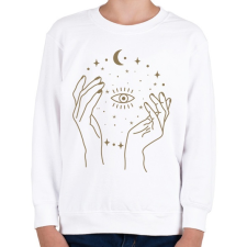 PRINTFASHION Eye of the space - Gyerek pulóver - Fehér gyerek pulóver, kardigán