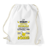 PRINTFASHION Ez a férfi nagyon szomjas - Sportzsák, Tornazsák - Fehér