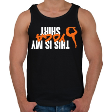 PRINTFASHION Ez a jóga pólóm - Férfi atléta - Fekete