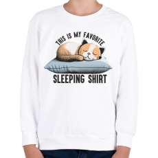 PRINTFASHION Ez a kedvenc alvós pólóm - Gyerek pulóver - Fehér