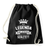 PRINTFASHION Ez a legenda májusban született - Sportzsák, Tornazsák - Fekete