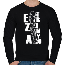 PRINTFASHION Ez a trinyó - Férfi pulóver - Fekete férfi pulóver, kardigán