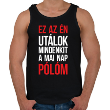 PRINTFASHION Ez az én pólóm - fehér - Férfi atléta - Fekete atléta, trikó