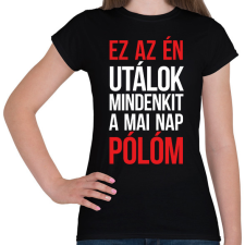 PRINTFASHION Ez az én pólóm - fehér - Női póló - Fekete női póló