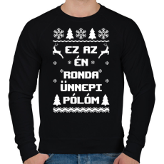PRINTFASHION Ez az én ronda ünnepi pólóm karácsonyi póló - Férfi pulóver - Fekete