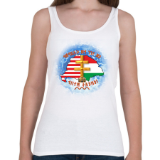 PRINTFASHION Ez itt az őshaza - Női atléta - Fehér női trikó