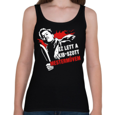 PRINTFASHION Ez lett a kib*aszott mesterművem - Női atléta - Fekete női trikó