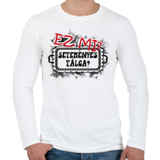 PRINTFASHION Ez mi? Seteményes tálca? - Férfi hosszú ujjú póló - Fehér férfi póló