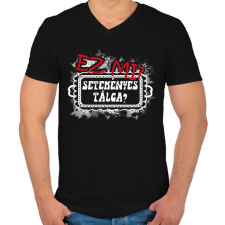 PRINTFASHION Ez mi? Seteményes tálca - Férfi V-nyakú póló - Fekete férfi póló
