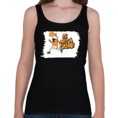 PRINTFASHION Ez nem bűncselekmény - Női atléta - Fekete