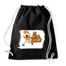 PRINTFASHION Ez nem bűncselekmény - Sportzsák, Tornazsák - Fekete tornazsák