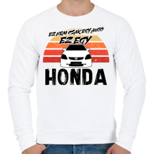 PRINTFASHION Ez nem csak egy autó ez egy HONDA - Férfi pulóver - Fehér férfi pulóver, kardigán