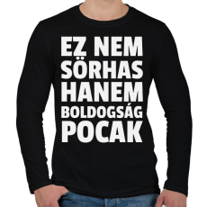 PRINTFASHION Ez nem sörhas - Férfi hosszú ujjú póló - Fekete