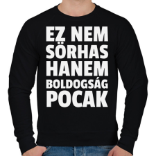 PRINTFASHION Ez nem sörhas - Férfi pulóver - Fekete férfi pulóver, kardigán