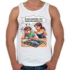 PRINTFASHION Ez nem veszekedés! - Férfi atléta - Fehér