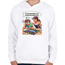 PRINTFASHION Ez nem veszekedés! - Gyerek kapucnis pulóver - Fehér gyerek pulóver, kardigán