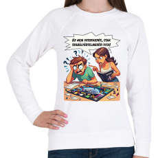 PRINTFASHION Ez nem veszekedés! - Női pulóver - Fehér