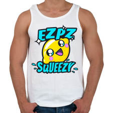 PRINTFASHION Ez Pz Lemon Squeezy - Férfi atléta - Fehér atléta, trikó