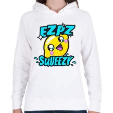 PRINTFASHION Ez Pz Lemon Squeezy - Női kapucnis pulóver - Fehér női pulóver, kardigán