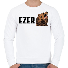 PRINTFASHION Ezer bocs - Férfi pulóver - Fehér