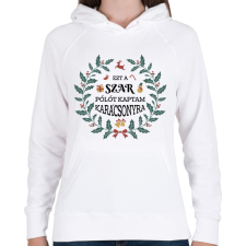 PRINTFASHION Ezt a pólót kaptam - Női kapucnis pulóver - Fehér női pulóver, kardigán