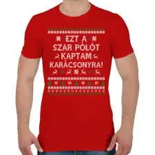 PRINTFASHION Ezt a SZ@R pólót... - Férfi póló - Piros férfi póló