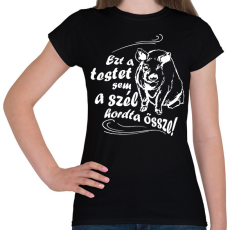 PRINTFASHION ezt az testet-malac2 - Női póló - Fekete