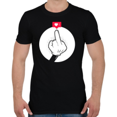 PRINTFASHION Ezt lájkold! - Férfi póló - Fekete