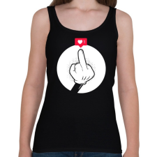 PRINTFASHION Ezt lájkold! - Női atléta - Fekete női trikó