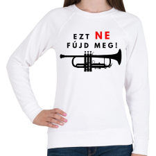 PRINTFASHION Ezt ne fújd meg2 - Női pulóver - Fehér női pulóver, kardigán