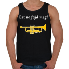 PRINTFASHION Ezt ne fújd meg - Férfi atléta - Fekete